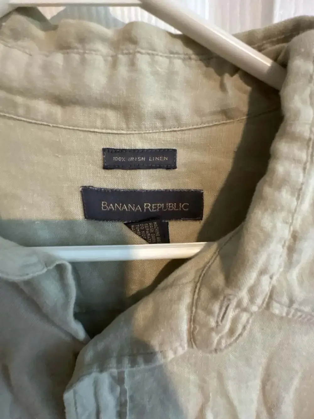 Banana Republic 100% Irish Linen Long Sleeve Button-Down Shirt